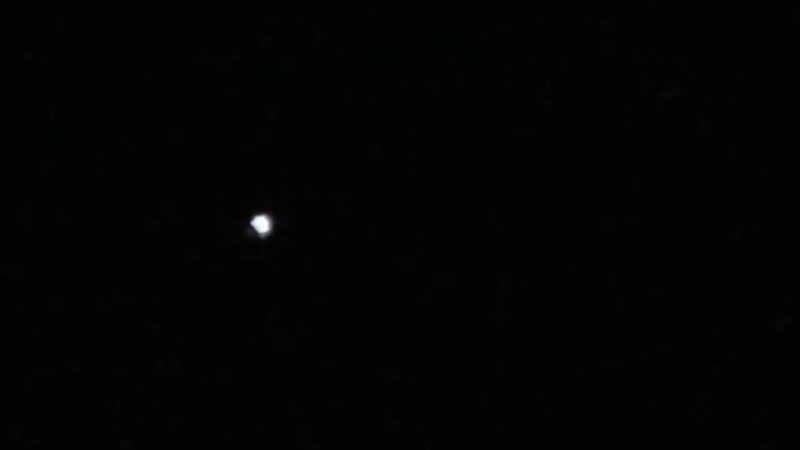 That is an unidentified flying object, bro. Geez, man. That is freaky, man