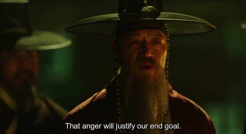 That anger will justify our end goal
