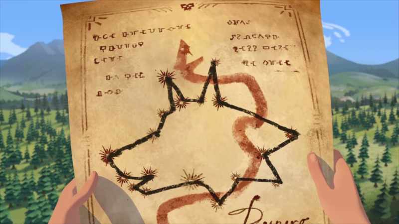 That arroyo's the exact same shape as the snake on the map
