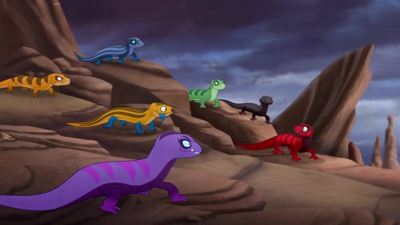 That chameleon couldn't have gotten far. Spread out and search