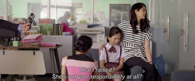 That I raised? She's not your responsibility at all?