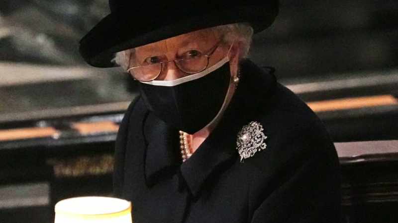 That image of her at her husband's funeral
