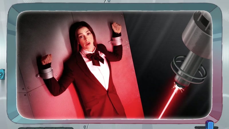 That laser is, like, totally splitting that table in half