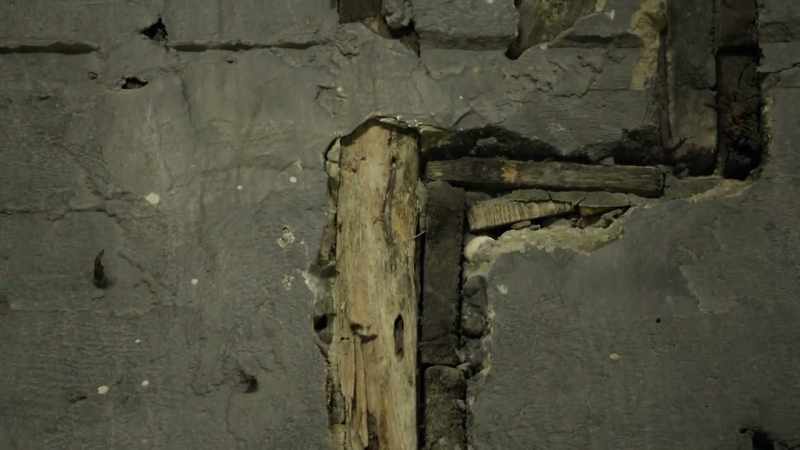 That was likely done by using timber
