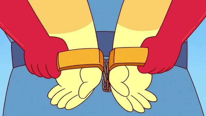 That means we're best frie-- -[handcuffs click]
