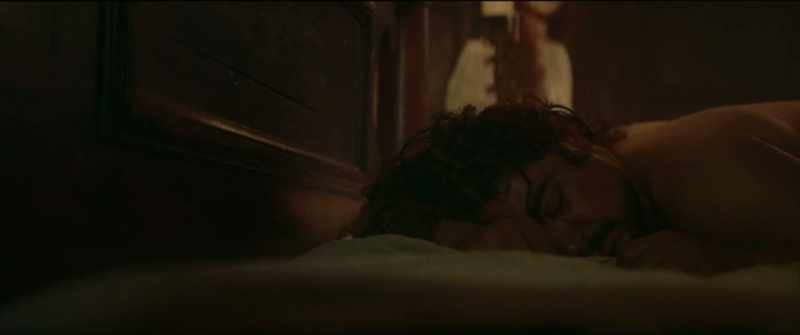 That night he slept here