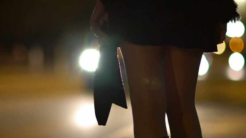 That night, she went alone