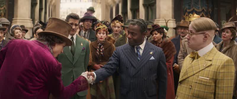 It s a business handshake Mr WonkaLets people know I mean business