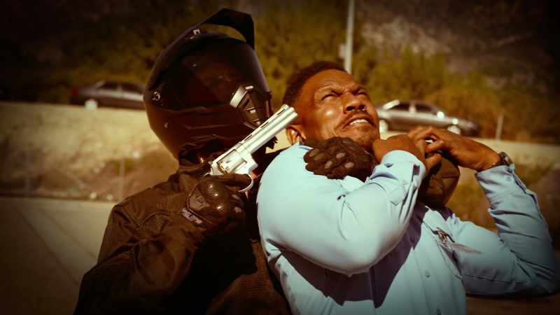 That was the guard that was being held at gunpoint