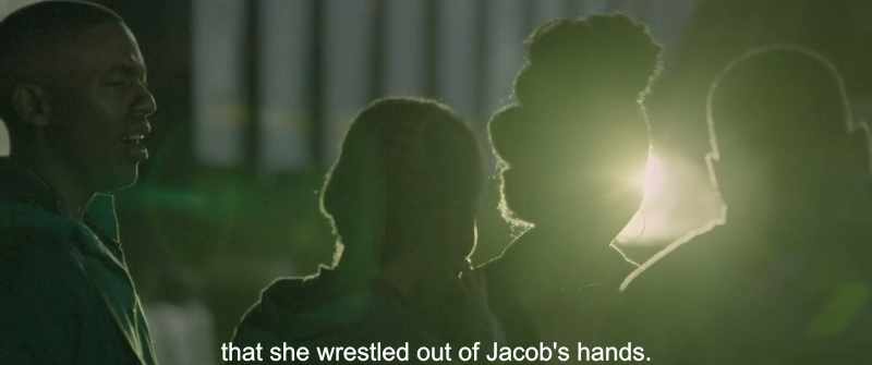 That she wrestled out of Jacob's hands