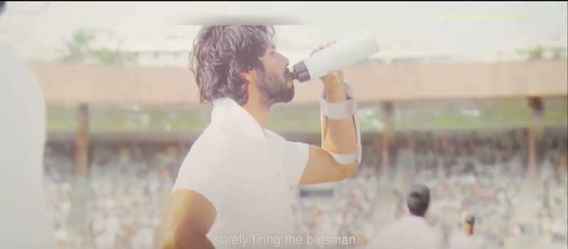 That's a powerful hit and it's a century for Arjun