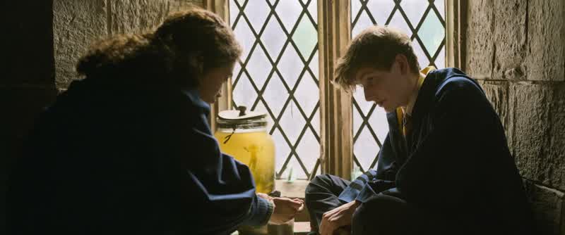 DUMBLEDORE All right NewtBe braveThat's an unusual oneSo Mr Scamander fears whatmore than anything else in the worldHaving to work in an office sirSTUDENTS LAUGHING Go ahead NewtRiddikulus