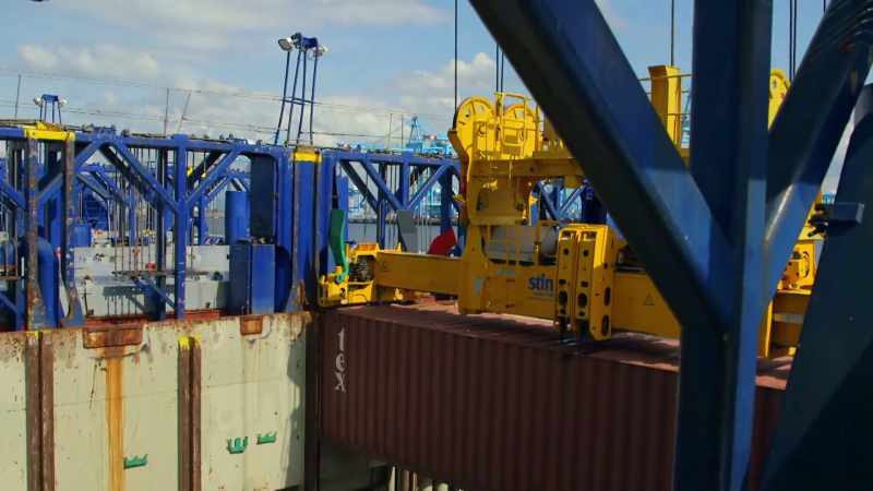 That's because these container ship terminals