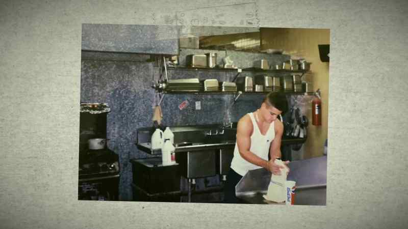 That's me cooking. Yeah, I was in good shape back then