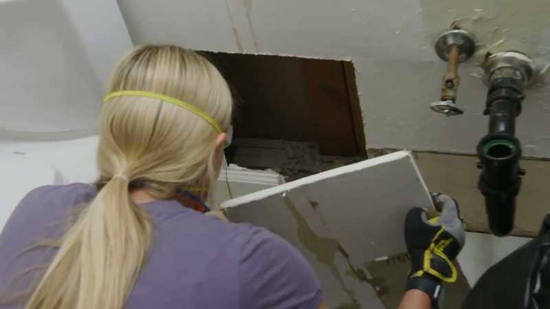 That's definitely mold. - Let's get that out of here