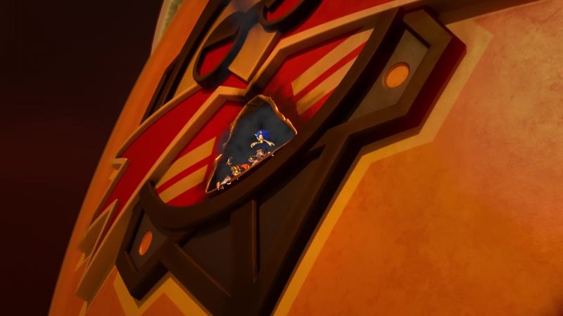 That's him-- the blue hedgehog!