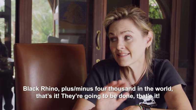 That's it? There's only four-thousand black rhinos?