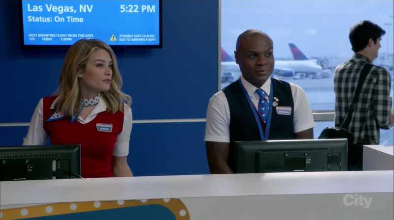That's James. He always shows up for his flight