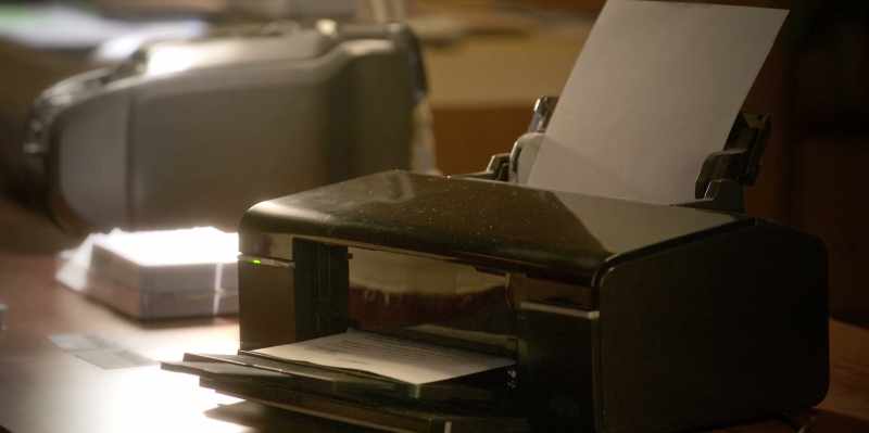 That's because most printers use liquid ink