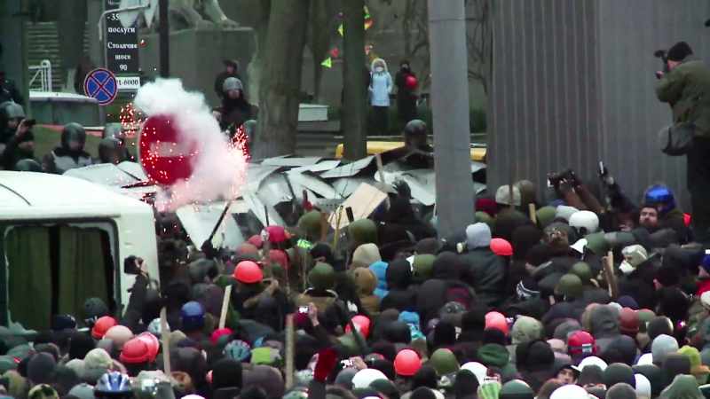 That's when protests broke out against the pro-Russian