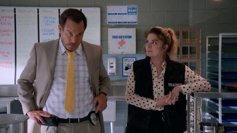 That's right. Check it. Show her your badge