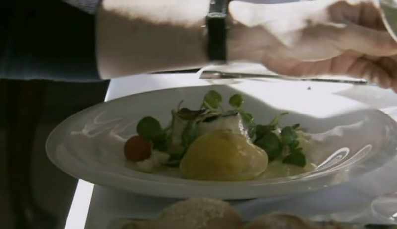 That's your roast cod with truffle and spiced cauliflower