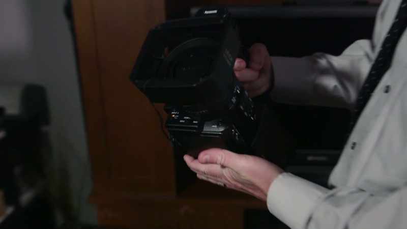 That's the camera that Feldman filmed the documentary on. - OK