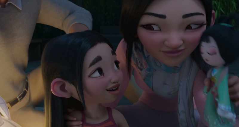 That's when the Moon Goddess Chang'e makes him spit it out