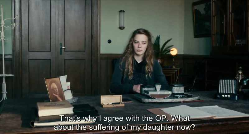 That's why I agreed to the Operation. What about my daughter's suffering now?