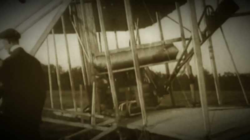 The 1903 flight by Orville and Wilbur Wright