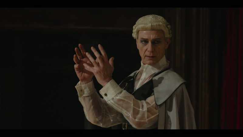 The accused raised up his hands