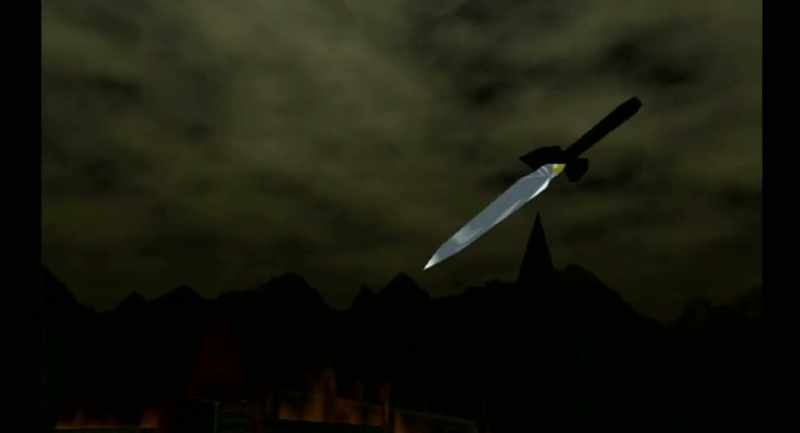 The act that Ganon knocks your sword out