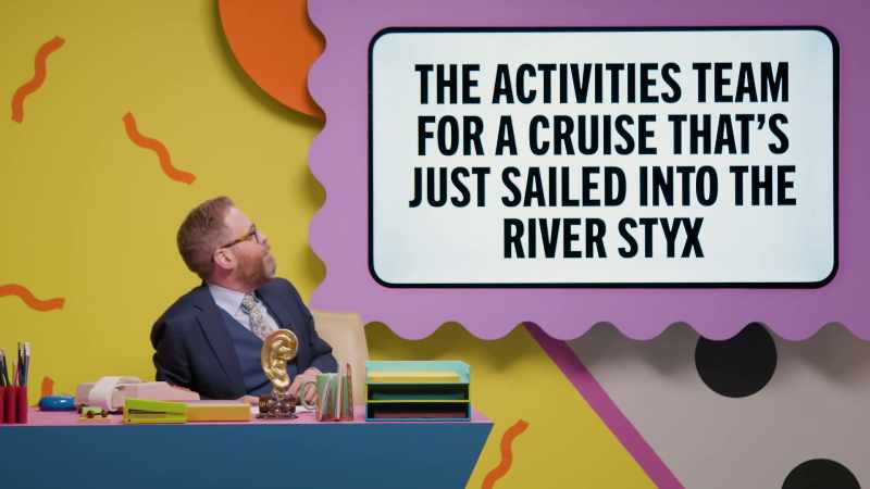 The activities team for a cruise