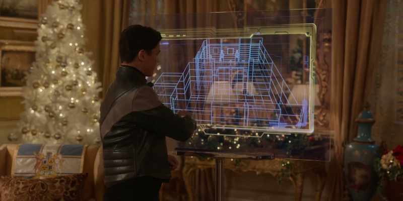 The adjoining gallery, here, is where he keeps his art collection
