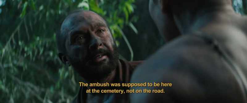 The ambush was supposed to be here at the cemetery