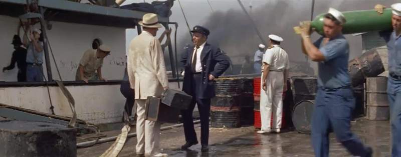 The American navy is at work
