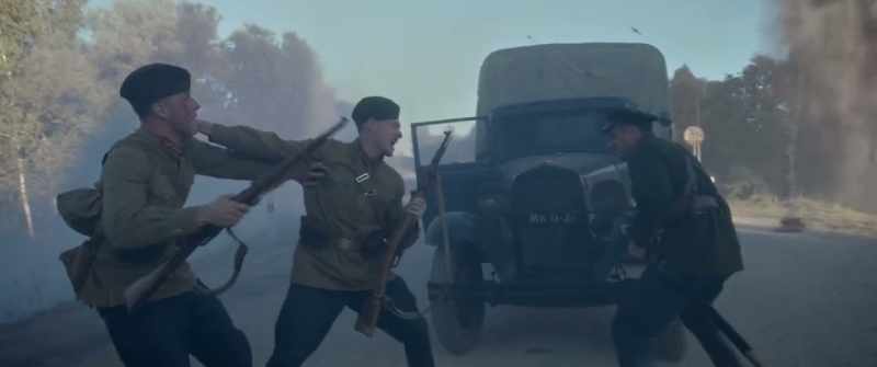 The ammo is burning! - The truck's on fire!