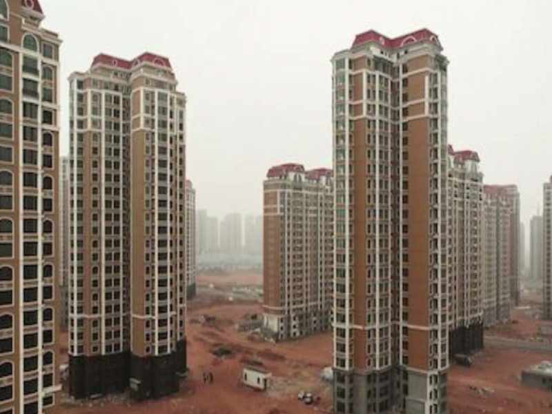The apartment buildings