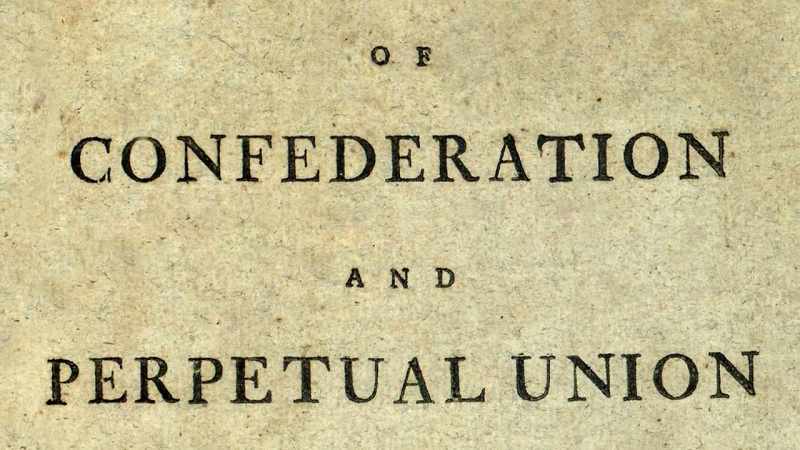 The Articles of Confederation that had been drawn up after