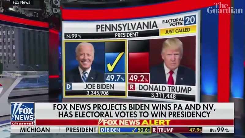 The Associated Press said that Joe Biden is president
