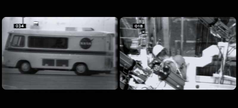 The astronaut team which has just arrived at the pad