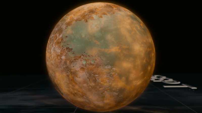 The atmosphere was mostly carbon dioxide, methane, and ammonia