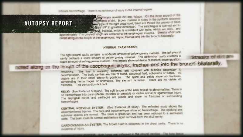 The autopsy showed