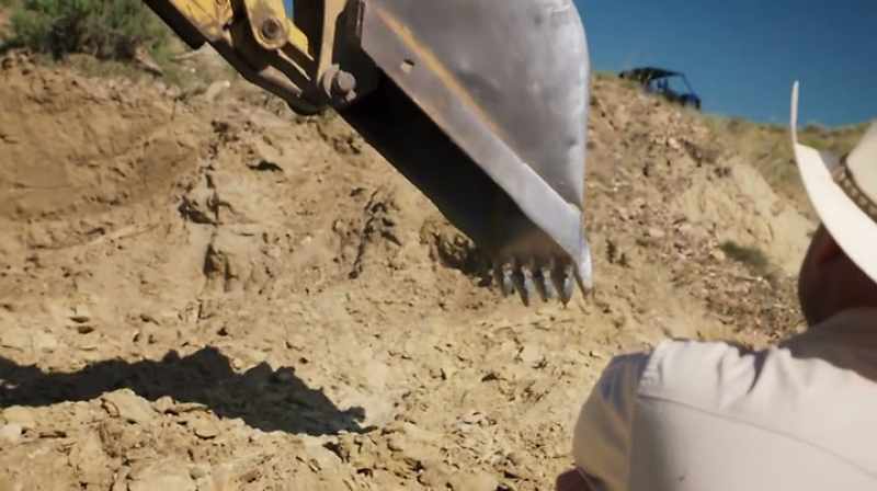 THE BACKHOE'S 4-INCH-LONG TEETH