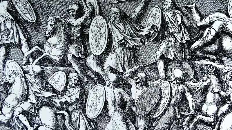 The barbarians he'd settled inside the roman empire turned
