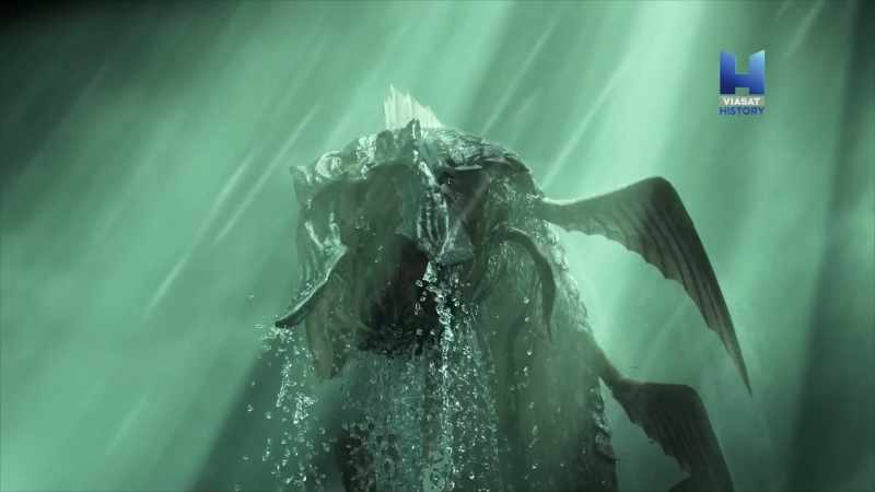The battle between Marduk and Tiamat