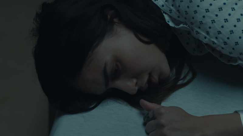 The bedpost. The ceiling. The mole