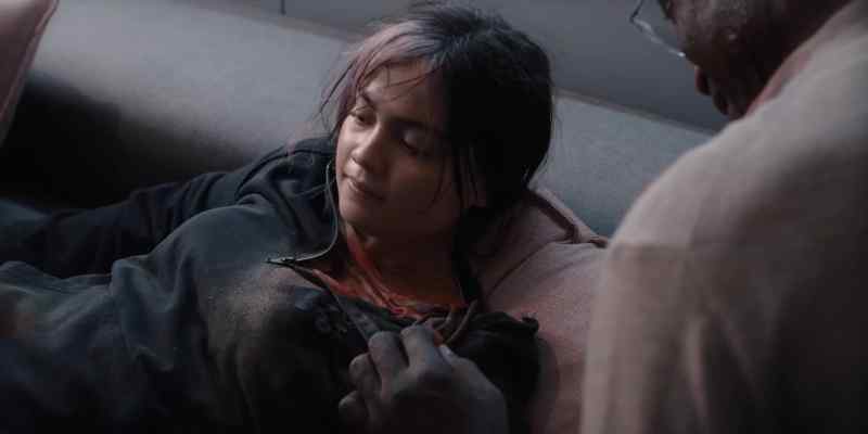 The bite's deep. There's not much bleeding