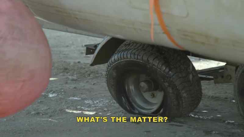 The [bleep] tires, dude, are under