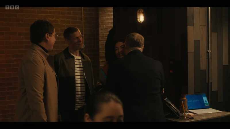 The blushing bride! Are you OK? THEY CHUCKLE